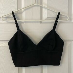 Talula Martello suede crop top